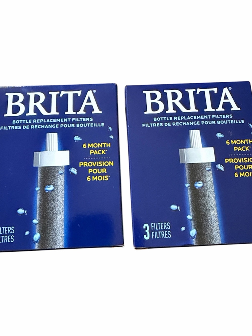 Brita bottle replacement filters 8N23332- 2 boxes of 3 filters (6) in total NIB